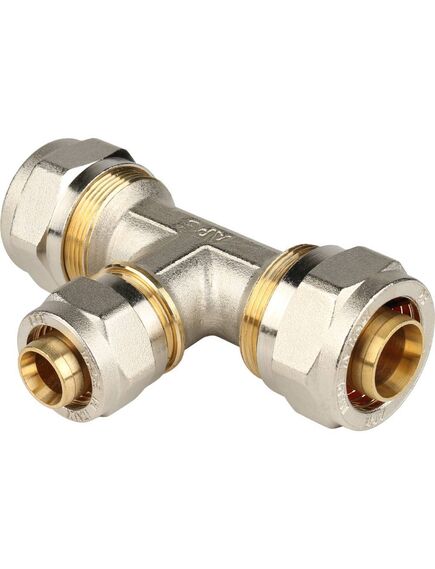 Купить SFS-0010-262026 STOUT Тройник переходной 26х20х26 для металлопластиковых труб винтовой (sfs-0010-262026) по цене 2188 руб., в Санкт-Петебруге в интернет магазине 100-Систем, а также дургие товары STOUT из раздела Обжим и Фитинги Stout