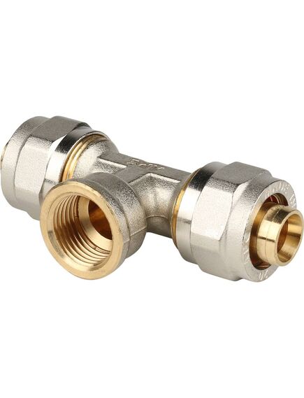 Купить SFS-0012-001220 STOUT Тройник с в/р 20xR 1/2" для металлопластиковых труб винтовой (sfs-0012-001220) по цене 979 руб., в Санкт-Петебруге в интернет магазине 100-Систем, а также дургие товары STOUT из раздела Обжим и Фитинги Stout