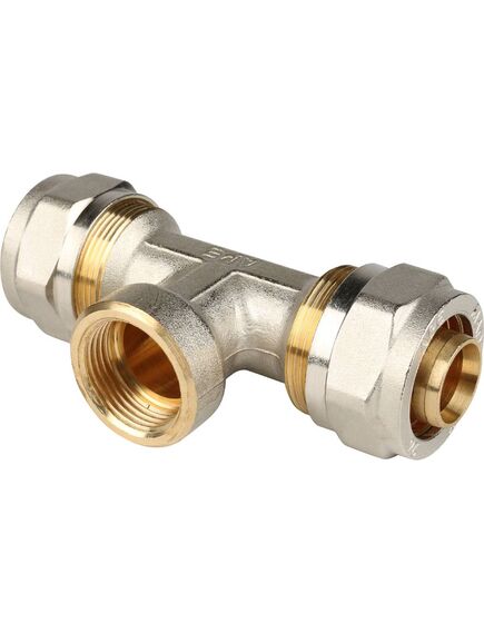 Купить SFS-0012-003426 STOUT Тройник с в/р 26xR 3/4" для металлопластиковых труб винтовой (sfs-0012-003426) по цене 1760 руб., в Санкт-Петебруге в интернет магазине 100-Систем, а также дургие товары STOUT из раздела Обжим и Фитинги Stout