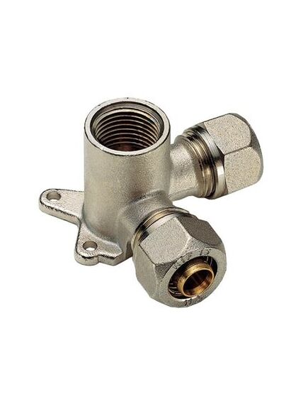 Купить Водорозетка 16*1/2" двухплоскостная (обжим) (1600063 / 1626n160416) по цене 1081 руб., в Санкт-Петебруге в интернет магазине 100-Систем, а также дургие товары  из раздела Обжим Tiemme 16 и Обжим