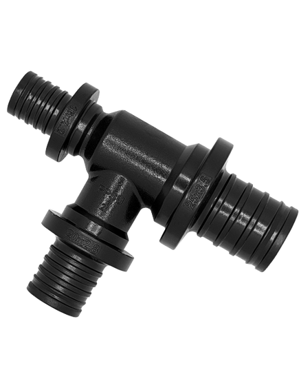 Купить Тройник переходный РОСТерм 25х16х16 PPSU (251616tppsu) по цене 250 руб., в Санкт-Петебруге в интернет магазине 100-Систем, а также дургие товары РОСТерм из раздела Тройники переходные для труб из сшитого полиэтилена РОСТерм и Переходы для труб из сшитого полиэтилена РОСТерм