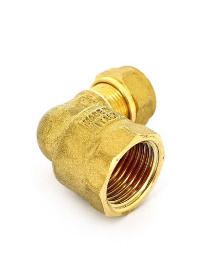 Купить Соединение угловое 10*1/2"В (обжим) (1100054 / 1105g001004) по цене 382 руб., в Санкт-Петебруге в интернет магазине 100-Систем, а также дургие товары  из раздела Обжим 10 и Обжим