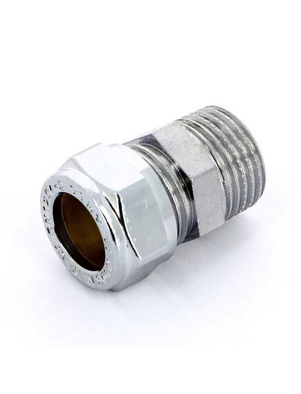 Купить Соединение прямое 12*1/2"Н (обжим) (хром) (1130043 / 1100c001204cz) по цене 392 руб., в Санкт-Петебруге в интернет магазине 100-Систем, а также дургие товары  из раздела Обжим 12 и Обжим