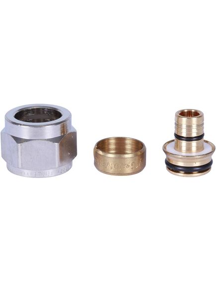 Купить STOUT  Фитинг компрессионный для труб PEX-AL-PEX 16х2,6х1/2 (sfc-0026-162612) по цене 358 руб., в Санкт-Петебруге в интернет магазине 100-Систем, а также дургие товары STOUT из раздела Фитинги для труб из сшитого полиэтилена Stout 16 и Трубы и фитинги из сшитого полиэтилена Stout