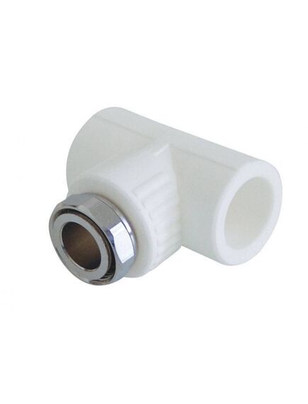 Купить 3222-tut-250c00 Kalde 25х3/4" Тройник с накидной гайкой для ППР труб под сварку (цвет белый) (3222-tut-250c00) по цене 51.7 руб., в Санкт-Петебруге в интернет магазине 100-Систем, а также дургие товары  из раздела Фитинги белые полипропиленовые 25 и Трубы и фитинги белые полипропиленовые