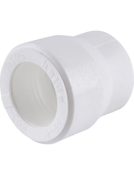 Купить 3212-rdc-633200 Kalde 63x32 Муфта для ППР труб под сварку (цвет белый) (3212-rdc-633200) по цене 46.2 руб., в Санкт-Петебруге в интернет магазине 100-Систем, а также дургие товары  из раздела Фитинги белые полипропиленовые 63 и Трубы и фитинги белые полипропиленовые