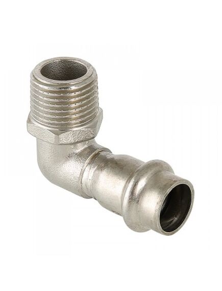 Купить Уголок Valtec пресс 22х3/4" НР, нерж. сталь (vti.953.i.002205) по цене 745 руб., в Санкт-Петебруге в интернет магазине 100-Систем, а также дургие товары VALTEC из раздела Фитинги Valtec 22 и Трубы и фитинги Valtec