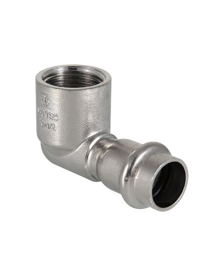 Купить Угольник 90° с вн.р. нерж. сталь 18х3/4" (vti.952.i.001805) по цене 660 руб., в Санкт-Петебруге в интернет магазине 100-Систем, а также дургие товары VALTEC из раздела Фитинги Valtec 18 и Трубы и фитинги Valtec