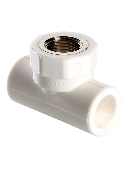 Купить Тройник PPR с в/р 32х3/4" (vtp.732.0.03205) по цене 308 руб., в Санкт-Петебруге в интернет магазине 100-Систем, а также дургие товары VALTEC из раздела Фитинги белые полипропиленовые 32 и Трубы и фитинги белые полипропиленовые