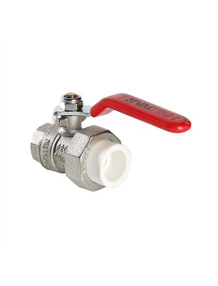 Купить Кран латунный под PPR 32х1 в/р (с полусгоном) (VTP.742.0.03206) по цене 1771 руб., в Санкт-Петебруге в интернет магазине 100-Систем, а также дургие товары VALTEC из раздела Фитинги белые полипропиленовые 32 и Трубы и фитинги белые полипропиленовые