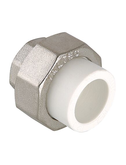 Купить Соединитель PPR разъемный с в/р 63х2" (vtp.762.0.06309) по цене 4789 руб., в Санкт-Петебруге в интернет магазине 100-Систем, а также дургие товары VALTEC из раздела Фитинги белые полипропиленовые 63 и Трубы и фитинги белые полипропиленовые