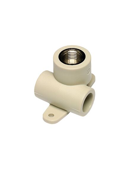 Купить Тройник комбинированный ВР с креплением Ekoplastik 25x1/2 PP-R (SNKP02520X) по цене 829.75 руб., в Санкт-Петебруге в интернет магазине 100-Систем, а также дургие товары EKOPLASTIK из раздела Фитинги серые полипропиленовые 25 и Трубы и фитинги серые полипропиленовые