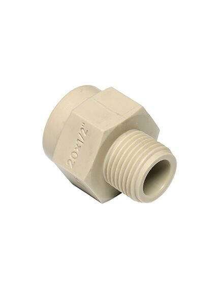 Купить Муфта с пластмассовой резьбой наружной 25x3/4"  PP-R  Ekoplastik  (SDG02525RCT) по цене 334.95 руб., в Санкт-Петебруге в интернет магазине 100-Систем, а также дургие товары EKOPLASTIK из раздела Фитинги серые полипропиленовые 25 и Трубы и фитинги серые полипропиленовые