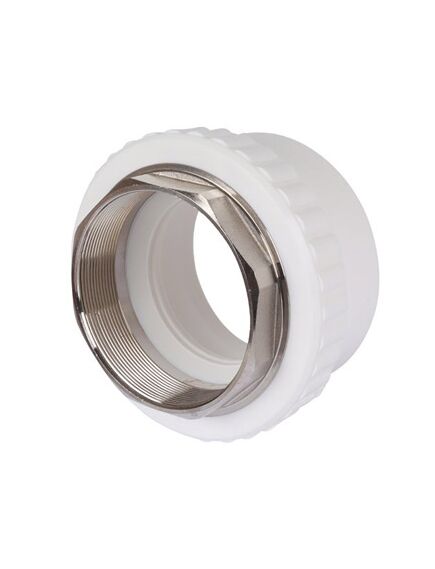 Купить 3222-nfo-110406 Kalde 110х4" Муфта под шестигранник в/р для ППР труб под сварку (цвет белый) (3222-NFO-110406) по цене 904.2 руб., в Санкт-Петебруге в интернет магазине 100-Систем, а также дургие товары  из раздела Фитинги белые полипропиленовые большие диаметры и Трубы и фитинги белые полипропиленовые