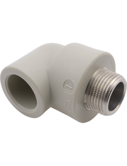 Купить FV PPR Колено с металл. резьбой наружной 25x3/4" (aa216025034) по цене 488.4 руб., в Санкт-Петебруге в интернет магазине 100-Систем, а также дургие товары FV-Plast из раздела Фитинги серые полипропиленовые 25 и Трубы и фитинги серые полипропиленовые