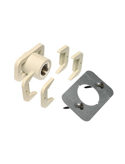 Купить Переход комбинированный с креплением для гипсокартона Ekoplastik ВР 20x1/2 PP-R (szs02020xx) по цене 983.11 руб., в Санкт-Петебруге в интернет магазине 100-Систем, а также дургие товары EKOPLASTIK из раздела Фитинги серые полипропиленовые 20 и Трубы и фитинги серые полипропиленовые