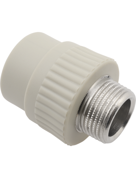 Купить FV PPR Переходник с металл. резьбой наружной 25x1/2" (AA215025012) по цене 332.4 руб., в Санкт-Петебруге в интернет магазине 100-Систем, а также дургие товары FV-Plast из раздела Фитинги серые полипропиленовые 25 и Трубы и фитинги серые полипропиленовые