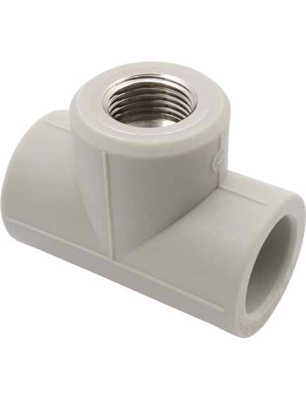 Купить FV PPR Тройник с металл. резьбой внутренней 25x1/2" (AA222025012) по цене 319.2 руб., в Санкт-Петебруге в интернет магазине 100-Систем, а также дургие товары FV-Plast из раздела Фитинги серые полипропиленовые 25 и Трубы и фитинги серые полипропиленовые