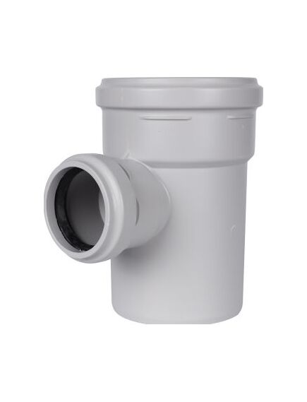 Купить STOUT D 110 x 58 / 87,5° Тройник канализационный бесшумный (SKB-0016-115887) по цене 1064 руб., в Санкт-Петебруге в интернет магазине 100-Систем, а также дургие товары STOUT из раздела Тройники переходные шумопоглощающие фановые и Переходы шумопоглощающие фановые