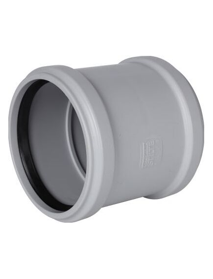 Купить STOUT D 110 Муфта двухраструбная канализационная бесшумная (skb-0006-000110) по цене 937 руб., в Санкт-Петебруге в интернет магазине 100-Систем, а также дургие товары STOUT из раздела Фитинги шумопоглощающие фановые 110 мм и Шумопоглощающие фановые трубы и фитинги