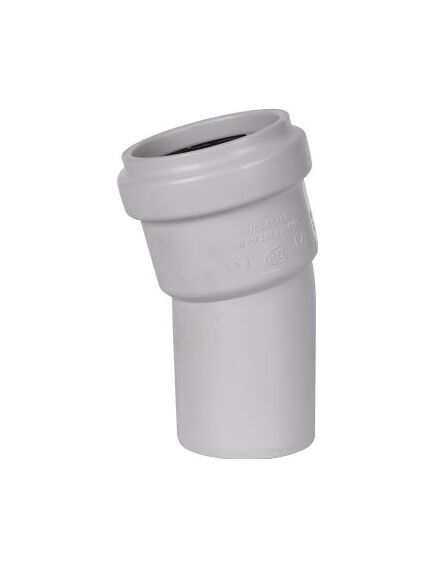 Купить STOUT D 58 х 15° Отвод канализационный бесшумный (skb-0008-005815) по цене 303 руб., в Санкт-Петебруге в интернет магазине 100-Систем, а также дургие товары STOUT из раздела Фитинги шумопоглощающие фановые 50 мм и Шумопоглощающие фановые трубы и фитинги
