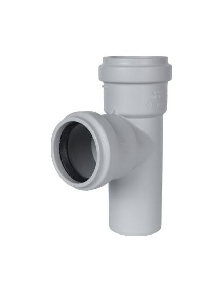 Купить STOUT D 58 x 58 / 87,5° Тройник канализационный бесшумный (skb-0016-585887) по цене 580 руб., в Санкт-Петебруге в интернет магазине 100-Систем, а также дургие товары STOUT из раздела Фитинги шумопоглощающие фановые 50 мм и Шумопоглощающие фановые трубы и фитинги