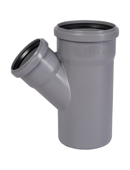 Купить тройник PP 110*75*45 Ostendorf (115210) по цене 328.26 руб., в Санкт-Петебруге в интернет магазине 100-Систем, а также дургие товары OSTENDORF из раздела Тройники переходные серые фановые и Переходы серые фановые