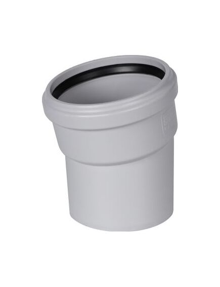 Купить STOUT D 110 х 15° Отвод канализационный бесшумный (SKB-0008-011015) по цене 906 руб., в Санкт-Петебруге в интернет магазине 100-Систем, а также дургие товары STOUT из раздела Фитинги шумопоглощающие фановые 110 мм и Шумопоглощающие фановые трубы и фитинги
