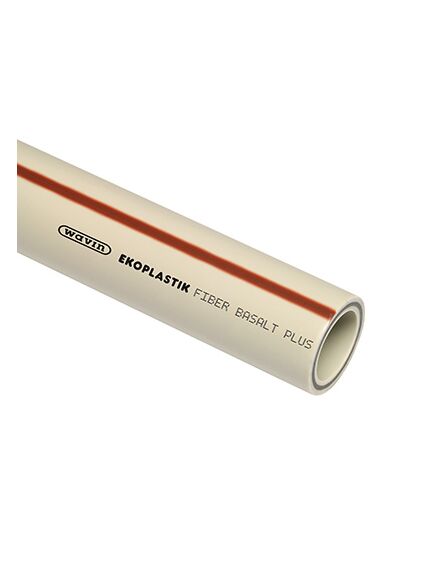 Купить Труба полипропилен 63х8,6мм Fiber Basalt Plus S3.2, 10бар, t-90*C, сварка (strfb063trct) по цене 3348.27 руб., в Санкт-Петебруге в интернет магазине 100-Систем, а также дургие товары EKOPLASTIK из раздела Фитинги серые полипропиленовые большие диаметры и Трубы и фитинги серые полипропиленовые