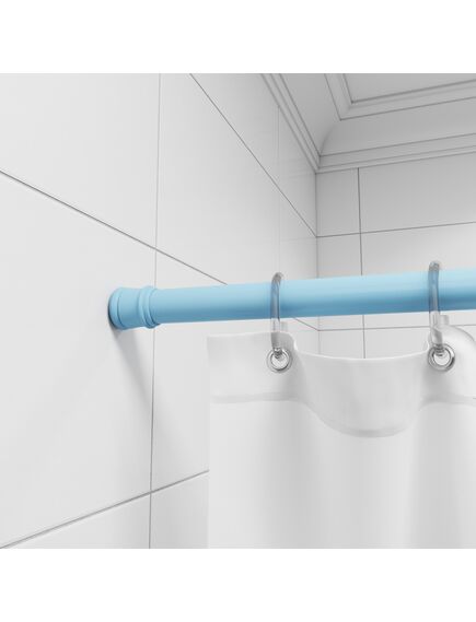 Купить Карниз для ванной комнаты, 110-200 см, голубой, Easy, Milardo, 011A200M14 (011a200m14) по цене 490 руб., в Санкт-Петебруге в интернет магазине 100-Систем, а также дургие товары MILARDO из раздела Карнизы для ванн и Карнизы Шторки Коврики