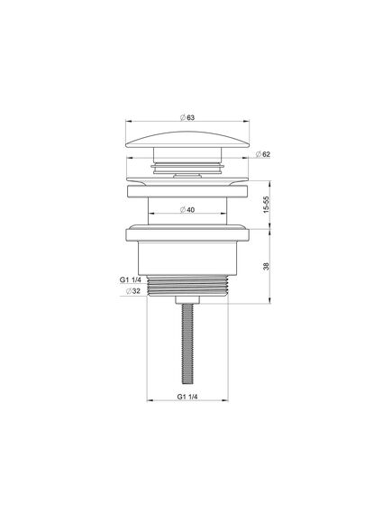 Купить Донный клапан для раковины WONZON & WOGHAND, Белый матовый (WW-88SS07-MW) (ww-88ss07-mw) по цене 3494 руб., в Санкт-Петебруге в интернет магазине 100-Систем, а также дургие товары WONZON & WOGHAND из раздела Выпуски, донные клапаны и Сифоны