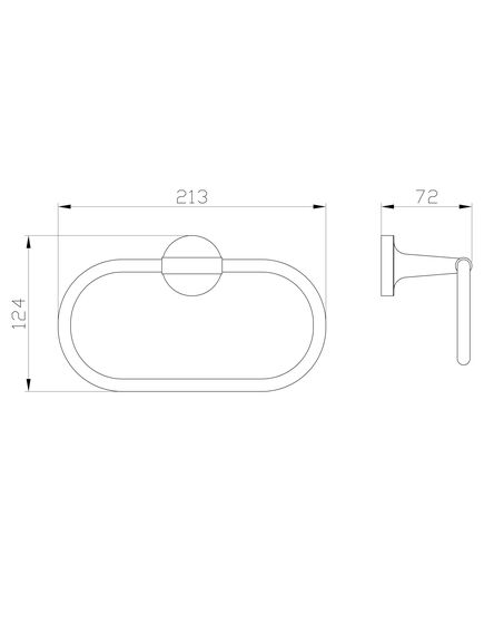 Купить Кольцо для полотенец WONZON & WOGHAND SIMPLE, Хром (WW-6513) (ww-6513) по цене 1201 руб., в Санкт-Петебруге в интернет магазине 100-Систем, а также дургие товары WONZON & WOGHAND из раздела Держатели полотенец (кольцо) и Полотенцедержатели