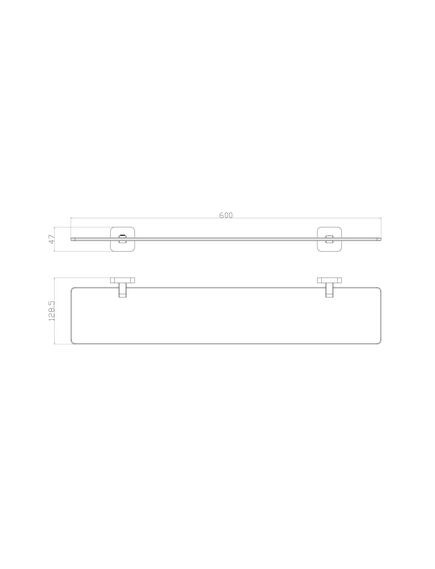 Купить Стеклянная полка для ванной WONZON & WOGHAND STILL, Хром (WW-6627) (ww-6627) по цене 2461 руб., в Санкт-Петебруге в интернет магазине 100-Систем, а также дургие товары WONZON & WOGHAND из раздела Полки для душа и Аксессуары для ванной комнаты