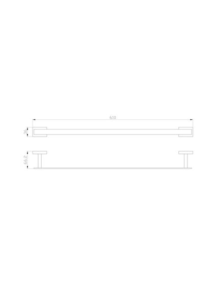 Купить Вешалка для полотенец WONZON & WOGHAND FLAT, Хром (WW-9712-60CM) (ww-9712-60cm) по цене 6464 руб., в Санкт-Петебруге в интернет магазине 100-Систем, а также дургие товары WONZON & WOGHAND из раздела Штанги для полотенец и Полотенцедержатели