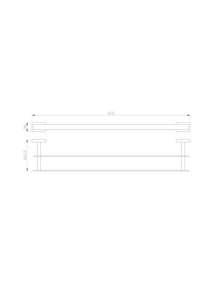 Купить Полотенцедержатель двойной WONZON & WOGHAND FLAT, Хром (WW-9711-60CM) (ww-9711-60cm) по цене 11096 руб., в Санкт-Петебруге в интернет магазине 100-Систем, а также дургие товары WONZON & WOGHAND из раздела Штанги для полотенец и Полотенцедержатели
