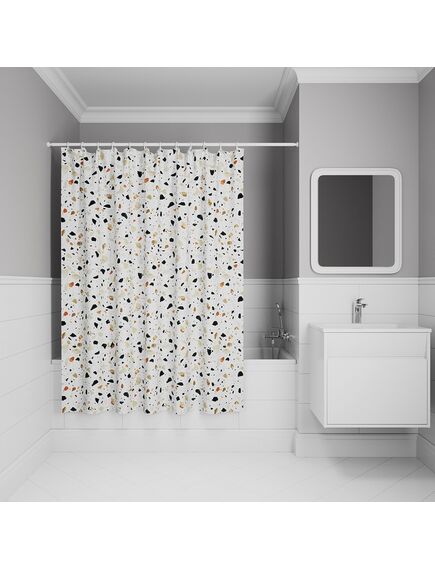 Купить Штора для ванной, 200x180 см, Полиэстер, белый, IDDIS, BT01P18i11 (BT01P18I11) по цене 1590 руб., в Санкт-Петебруге в интернет магазине 100-Систем, а также дургие товары IDDIS из раздела Шторки для ванной и Карнизы Шторки Коврики