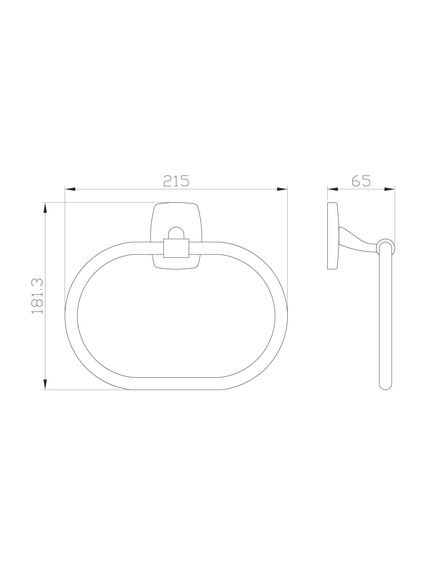 Купить Кольцо для полотенец WONZON & WOGHAND PORTO, Хром (WW-1003) (ww-1003) по цене 1945 руб., в Санкт-Петебруге в интернет магазине 100-Систем, а также дургие товары WONZON & WOGHAND из раздела Держатели полотенец (кольцо) и Полотенцедержатели