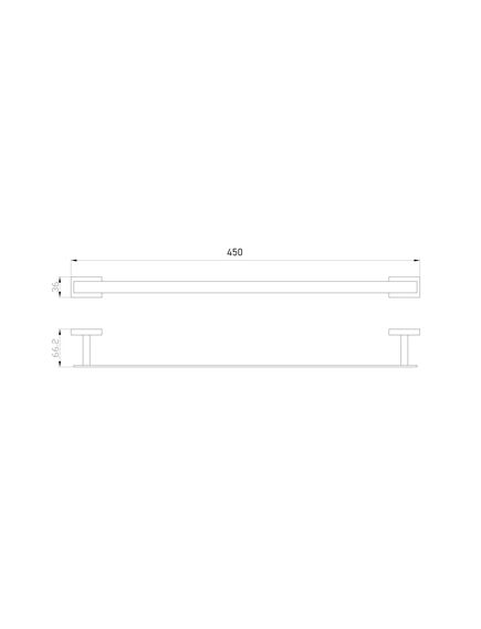 Купить Вешалка для полотенец WONZON & WOGHAND FLAT, Хром (WW-9712-45CM) (ww-9712-45cm) по цене 5435 руб., в Санкт-Петебруге в интернет магазине 100-Систем, а также дургие товары WONZON & WOGHAND из раздела Штанги для полотенец и Полотенцедержатели