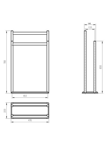Купить Стойка для полотенец WONZON & WOGHAND, Хром (WW-V4901-CR) (ww-v4901-cr) по цене 25578 руб., в Санкт-Петебруге в интернет магазине 100-Систем, а также дургие товары WONZON & WOGHAND из раздела Комбинированные стойки держатели и Аксессуары для ванной комнаты