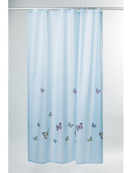 Купить Штора для ванны Iddis Butterfly 200x200 Голубая (SCID031P) по цене 500 руб., в Санкт-Петебруге в интернет магазине 100-Систем, а также дургие товары IDDIS из раздела Шторки для ванной и Карнизы Шторки Коврики