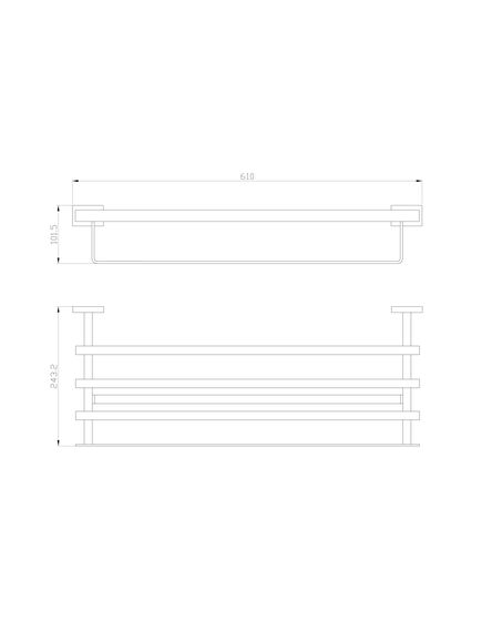 Купить Полотенцедержатель с полкой WONZON & WOGHAND FLAT, Хром (WW-9781) (ww-9781) по цене 18131 руб., в Санкт-Петебруге в интернет магазине 100-Систем, а также дургие товары WONZON & WOGHAND из раздела Полки для полотенец и Полотенцедержатели