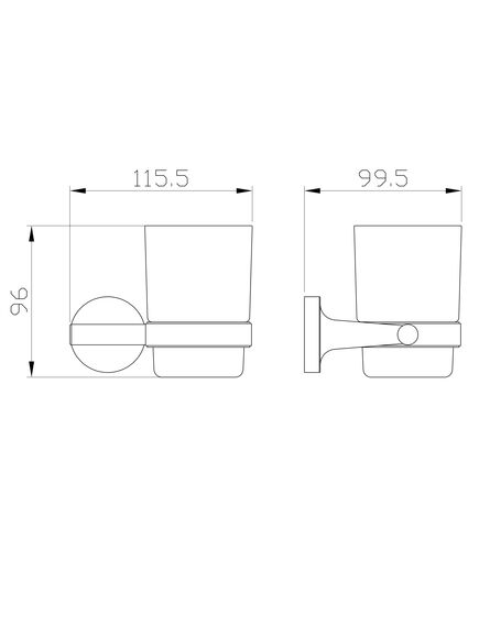 Купить Стакан для зубных щеток с держателем WONZON & WOGHAND SIMPLE, Хром (WW-6521) (ww-6521) по цене 1428 руб., в Санкт-Петебруге в интернет магазине 100-Систем, а также дургие товары WONZON & WOGHAND из раздела Стаканы и подстаканники и Аксессуары для ванной комнаты