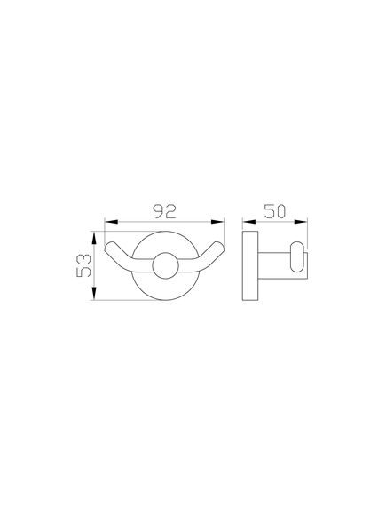 Купить Двойной крючок для ванной WONZON & WOGHAND EASY, Хром (WW-8125) (ww-8125) по цене 2058 руб., в Санкт-Петебруге в интернет магазине 100-Систем, а также дургие товары WONZON & WOGHAND из раздела Крючки (вешалки) и Аксессуары для ванной комнаты