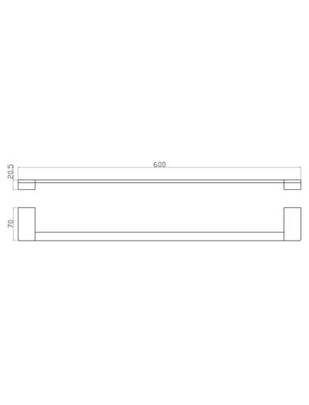 Купить Вешалка для полотенец WONZON & WOGHAND ECLIPSE, Темный графит (WW-9112-GM) (ww-9112-gm) по цене 7148 руб., в Санкт-Петебруге в интернет магазине 100-Систем, а также дургие товары WONZON & WOGHAND из раздела Штанги для полотенец и Полотенцедержатели