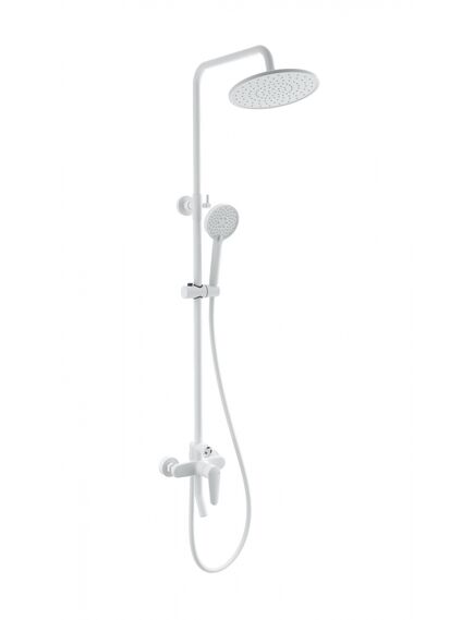 Купить Душевая система WONZON & WOGHAND, Белый матовый (WW-B2168-A-MW) (ww-b2168-a-mw) по цене 24230 руб., в Санкт-Петебруге в интернет магазине 100-Систем, а также дургие товары WONZON & WOGHAND из раздела Душевые стойки и Душевые стойки, системы, панели, гарнитуры