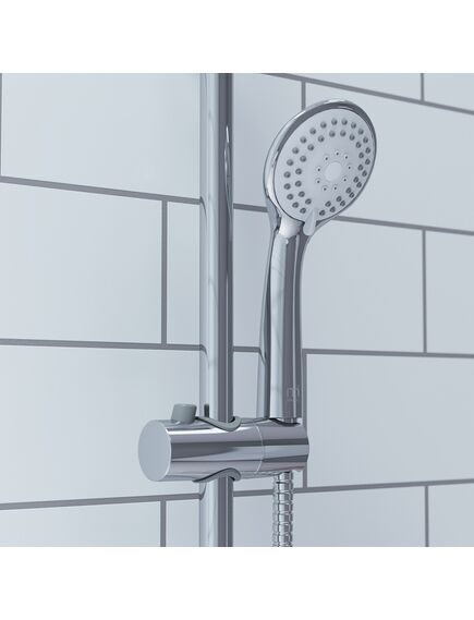 Купить Душевой гарнитур с верхней лейкой, Milardo, 3703F24M76 (3703f24m76) по цене 6900 руб., в Санкт-Петебруге в интернет магазине 100-Систем, а также дургие товары MILARDO из раздела Душевые гарнитуры и Душевые стойки, системы, панели, гарнитуры