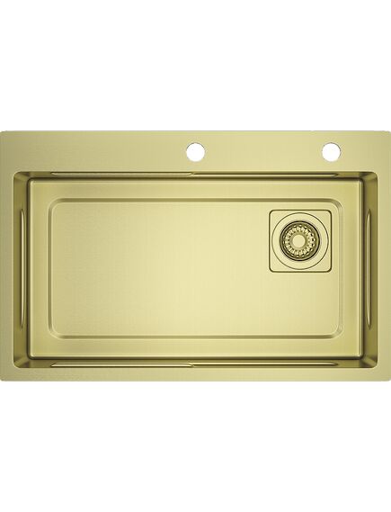 Купить Мойка кухонная Raglo R702.7246.03 золотой сатин (r702.7246.03) по цене 27024 руб., в Санкт-Петебруге в интернет магазине 100-Систем, а также дургие товары Raglo из раздела Врезные мойки и Кухонные мойки
