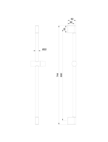 Купить Душевая штанга WONZON & WOGHAND, Белый матовый (WW-SL03-MW) (ww-sl03-mw) по цене 3335 руб., в Санкт-Петебруге в интернет магазине 100-Систем, а также дургие товары WONZON & WOGHAND из раздела Штанги и Комплектующие для душа