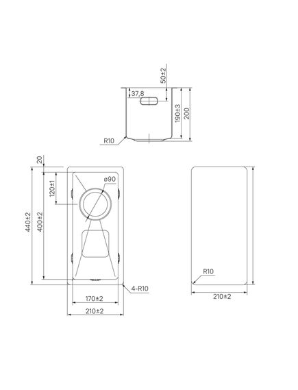 Купить Мойка, нерж. сталь, универсального монтажа, графит, 210*440, Edifice, IDDIS, EDI21G0i77 (edi21g0i77) по цене 4400 руб., в Санкт-Петебруге в интернет магазине 100-Систем, а также дургие товары IDDIS из раздела Врезные мойки и Кухонные мойки