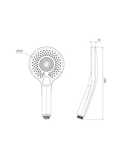 Купить Лейка для душа, черная матовая, Optima Home, IDDIS, OPH12BPi18 (oph12bpi18) по цене 900 руб., в Санкт-Петебруге в интернет магазине 100-Систем, а также дургие товары IDDIS из раздела Лейки и Комплектующие для душа